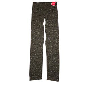 Spanx Look At Me Now Seamless Leggings Olive Leopard Women's Size Medium FL3515